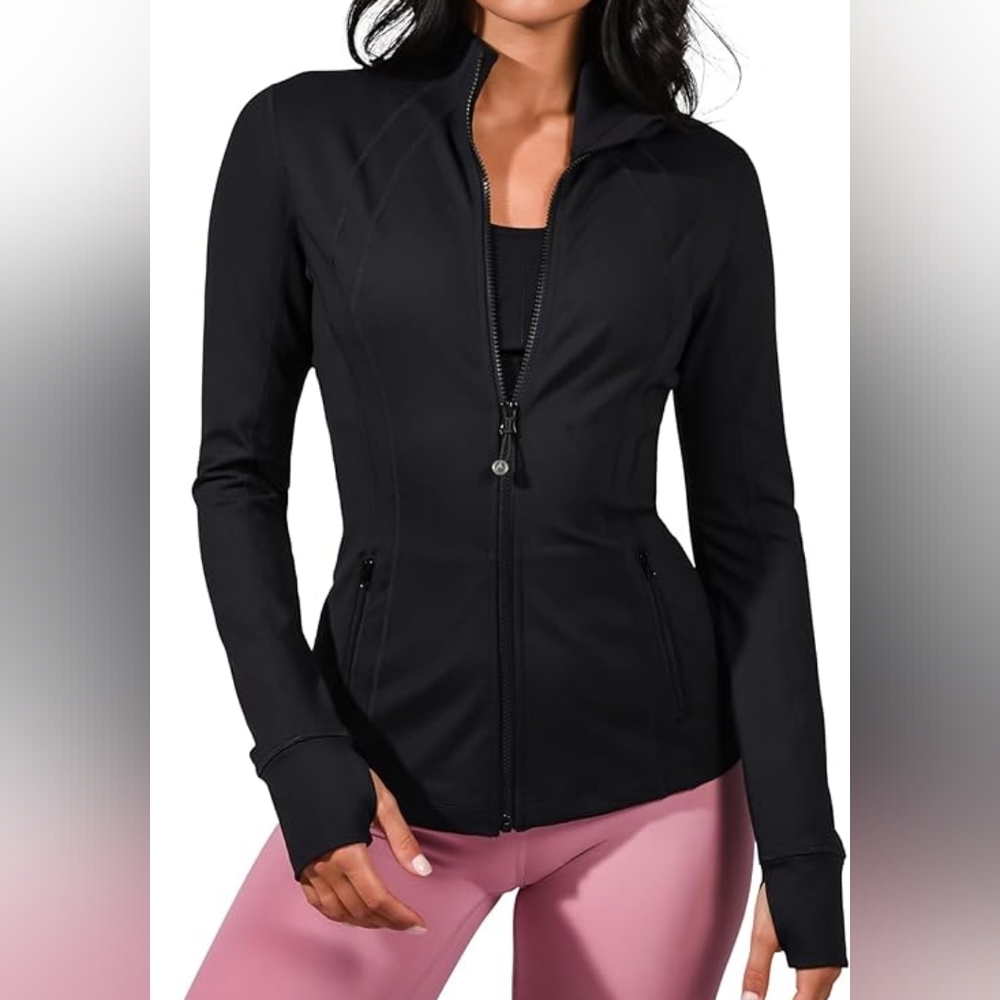 90 Degree By Reflex Women’s Lightweight, Full Zip black Jacket -small